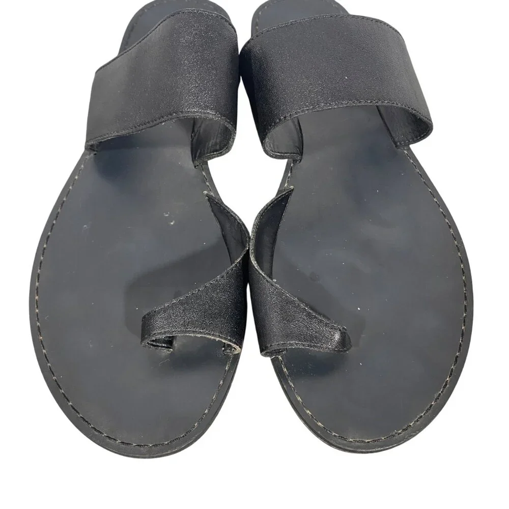 Banana Republic Elegant Black Slide Sandals - Picture 3 of 11